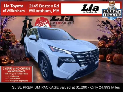 White 2024 Nissan Rogue SL for sale in Wilbraham, MA