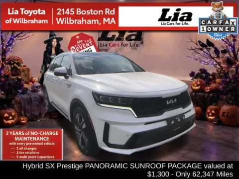 White 2023 Kia Sorento Hybrid SX Prestige for sale in Wilbraham, MA