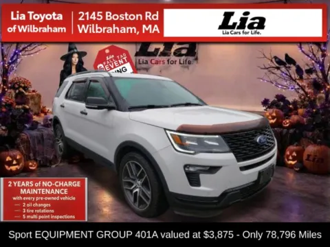 White 2018 Ford Explorer Sport for sale in Wilbraham, MA