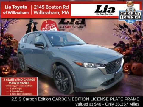 Gray 2023 Mazda CX-5 2.5 S Carbon Edition for sale in Wilbraham, MA