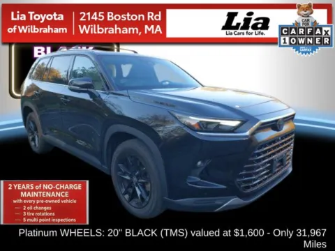 Black 2024 Toyota Grand Highlander Platinum for sale in Wilbraham, MA