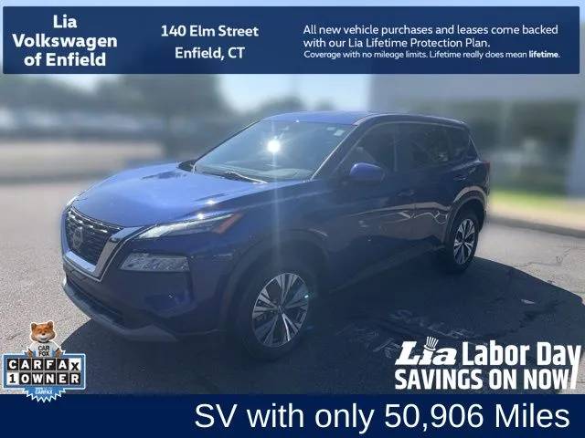 Blue 2023 Nissan Rogue SV for sale in Enfield, CT