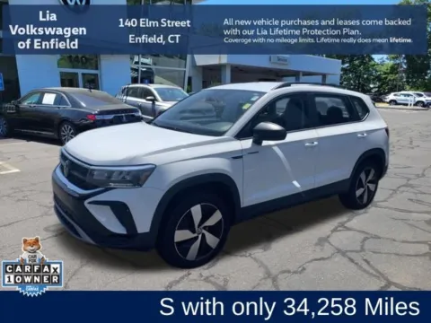 White 2023 Volkswagen Taos 1.5T S for sale in Enfield, CT