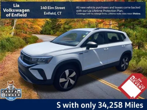 White 2023 Volkswagen Taos 1.5T S for sale in Enfield, CT