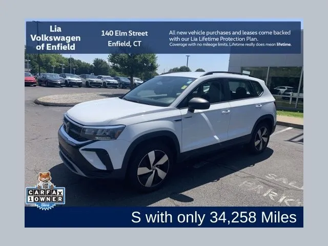 White 2023 Volkswagen Taos 1.5T S for sale in Enfield, CT