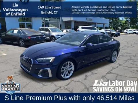 Blue 2024 Audi A5 Sportback 45 S line Premium Plus for sale in Enfield, CT