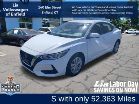 White 2022 Nissan Sentra S for sale in Enfield, CT