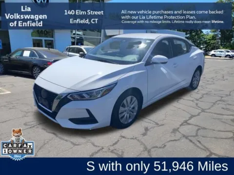 White 2022 Nissan Sentra S for sale in Enfield, CT