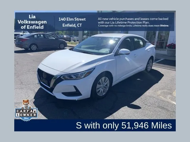 White 2022 Nissan Sentra S for sale in Enfield, CT