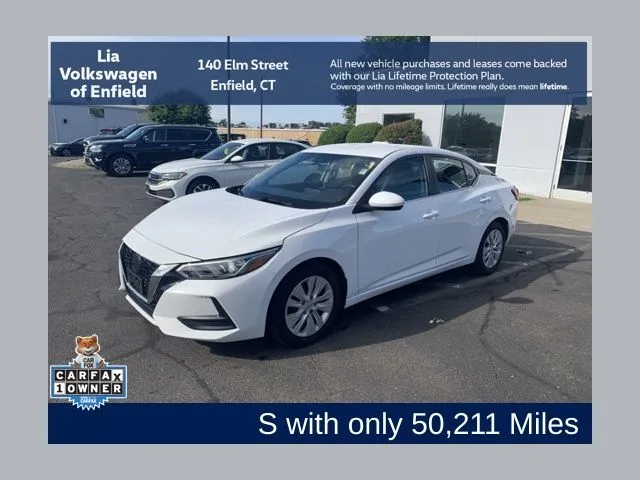 White 2022 Nissan Sentra S for sale in Enfield, CT