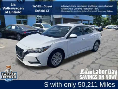 White 2022 Nissan Sentra S for sale in Enfield, CT