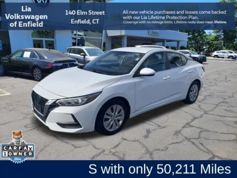 White 2022 Nissan Sentra S for sale in Enfield, CT