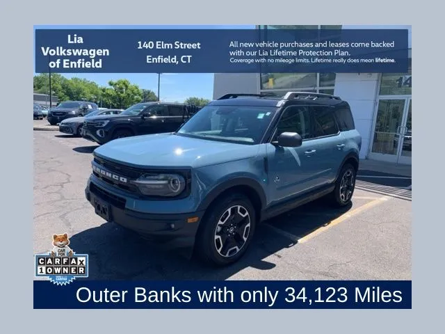 Blue 2023 Ford Bronco Sport Outer Banks for sale in Enfield, CT