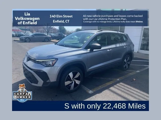 Silver 2025 Volkswagen Taos 1.5T S for sale in Enfield, CT