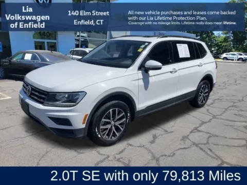 White 2019 Volkswagen Tiguan 2.0T SE for sale in Enfield, CT