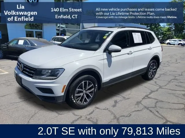 White 2019 Volkswagen Tiguan 2.0T SE for sale in Enfield, CT