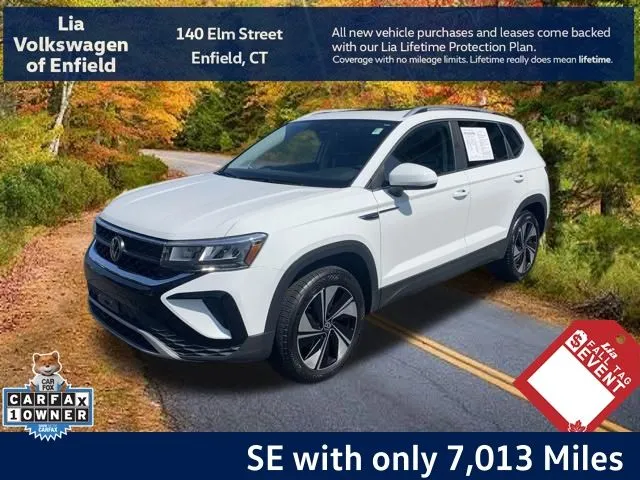 White 2023 Volkswagen Taos 1.5T SE for sale in Enfield, CT