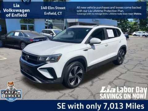 White 2023 Volkswagen Taos 1.5T SE for sale in Enfield, CT