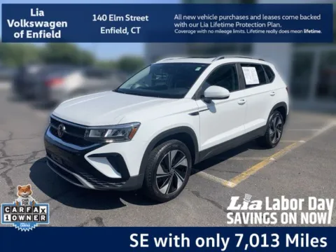 White 2023 Volkswagen Taos 1.5T SE for sale in Enfield, CT
