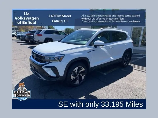 White 2024 Volkswagen Taos 1.5T SE for sale in Enfield, CT