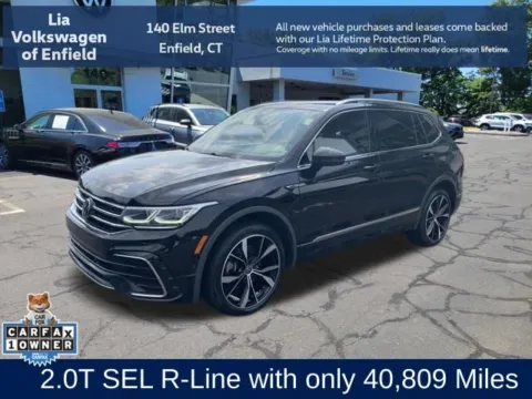 Black 2022 Volkswagen Tiguan 2.0T SEL R-Line for sale in Enfield, CT