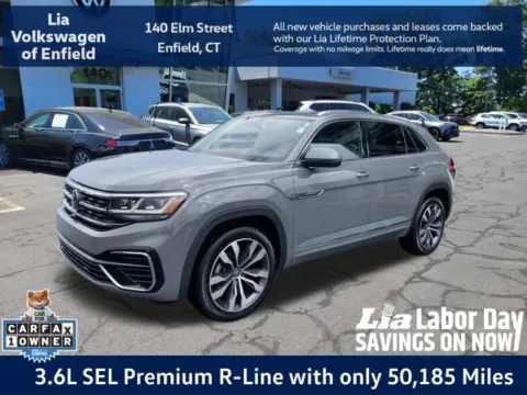 Gray 2023 Volkswagen Atlas Cross Sport 3.6L V6 SEL Premium R-Line for sale in Enfield, CT