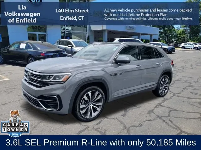 Gray 2023 Volkswagen Atlas Cross Sport 3.6L V6 SEL Premium R-Line for sale in Enfield, CT