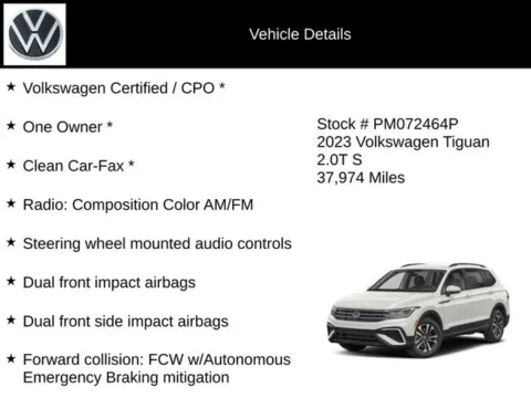 Photos of 2023 Volkswagen Tiguan 2.0T S for sale in Enfield, CT at Lia Volkswagen