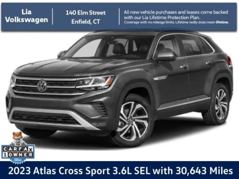 Blue 2023 Volkswagen Atlas Cross Sport 3.6L V6 SEL for sale in Enfield, CT