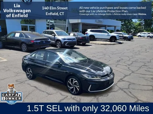 Black 2025 Volkswagen Jetta 1.5T SEL for sale in Enfield, CT