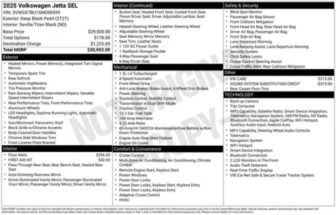 More photos of 2025 Volkswagen Jetta 1.5T SEL at Lia Volkswagen, CT