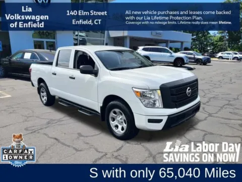 White 2022 Nissan Titan S for sale in Enfield, CT