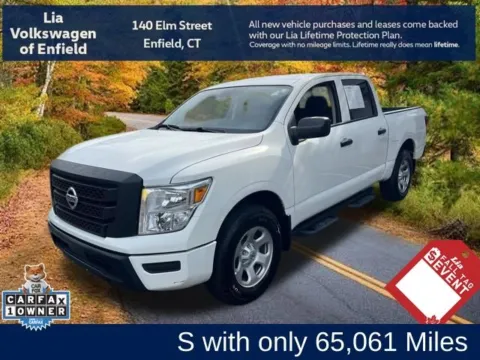 White 2022 Nissan Titan S for sale in Enfield, CT