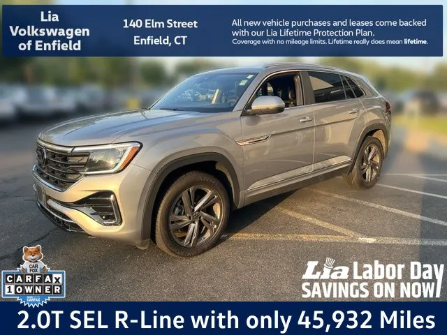 Silver 2024 Volkswagen Atlas Cross Sport 2.0T SEL R-Line for sale in Enfield, CT