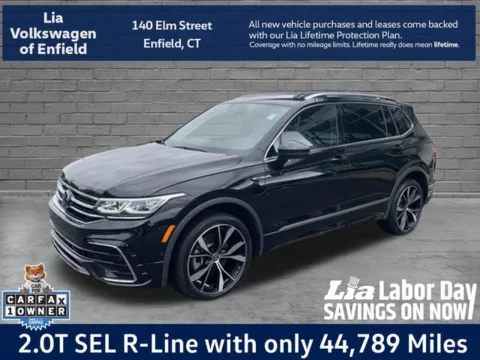 Black 2023 Volkswagen Tiguan 2.0T SEL R-Line for sale in Enfield, CT