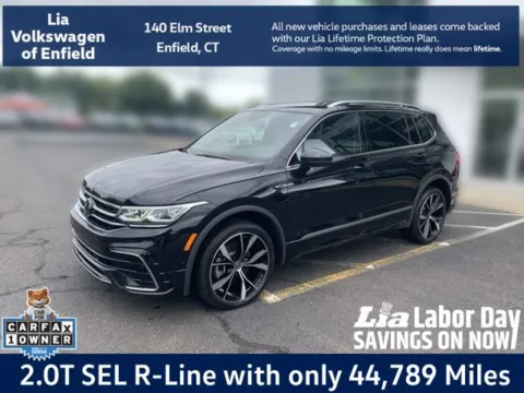 Black 2023 Volkswagen Tiguan 2.0T SEL R-Line for sale in Enfield, CT