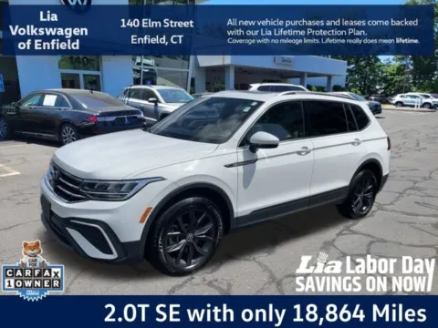 White 2024 Volkswagen Tiguan 2.0T SE for sale in Enfield, CT
