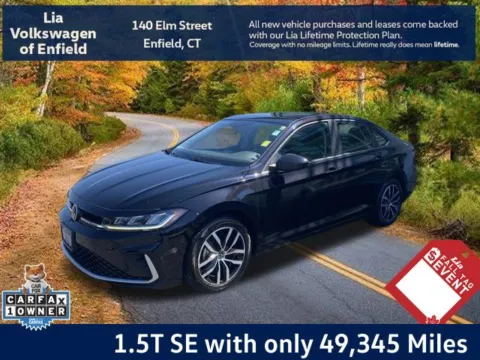 Black 2025 Volkswagen Jetta 1.5T SE for sale in Enfield, CT