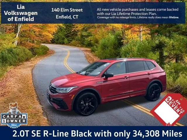 Red 2024 Volkswagen Tiguan 2.0T SE R-Line Black for sale in Enfield, CT