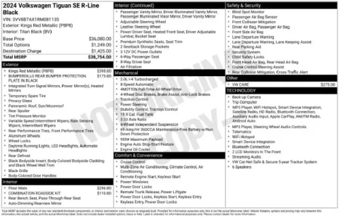More photos of 2024 Volkswagen Tiguan 2.0T SE R-Line Black at Lia Volkswagen, CT