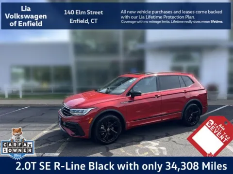 Red 2024 Volkswagen Tiguan 2.0T SE R-Line Black for sale in Enfield, CT