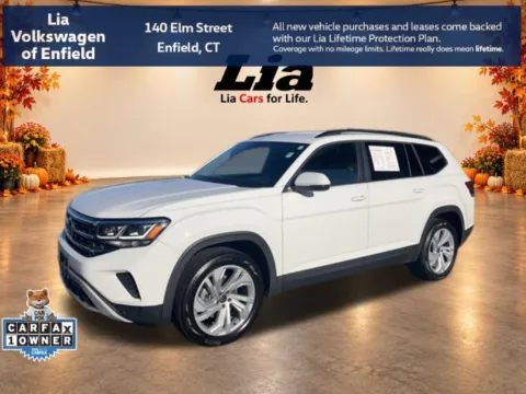 White 2023 Volkswagen Atlas 3.6L V6 SE w/Technology for sale in Enfield, CT