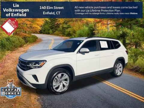 White 2023 Volkswagen Atlas 3.6L V6 SE w/Technology for sale in Enfield, CT