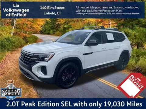 White 2024 Volkswagen Atlas 2.0T Peak Edition SEL for sale in Enfield, CT