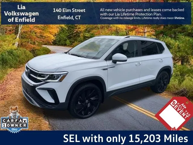 White 2024 Volkswagen Taos 1.5T SEL for sale in Enfield, CT