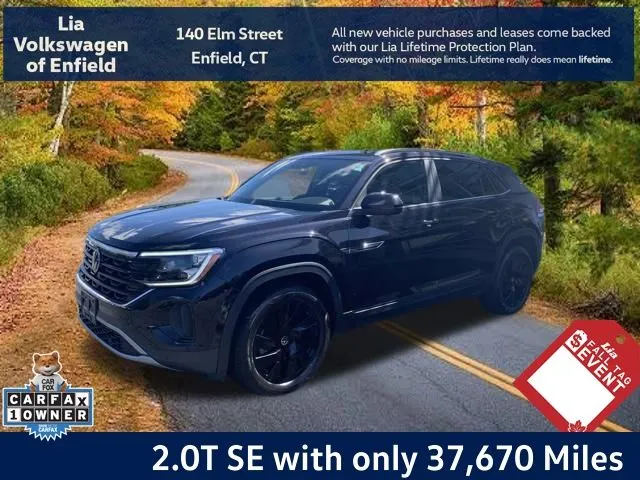 Black 2024 Volkswagen Atlas Cross Sport 2.0T SE w/Technology for sale in Enfield, CT