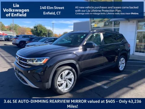 Black 2023 Volkswagen Atlas 3.6L V6 SE w/Technology for sale in Enfield, CT