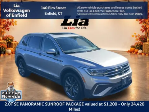Silver 2024 Volkswagen Tiguan 2.0T SE for sale in Enfield, CT