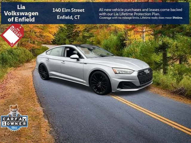 Silver 2022 Audi A5 Sportback Premium Plus for sale in Enfield, CT