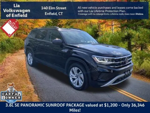 Black 2023 Volkswagen Atlas 3.6L V6 SE w/Technology for sale in Enfield, CT